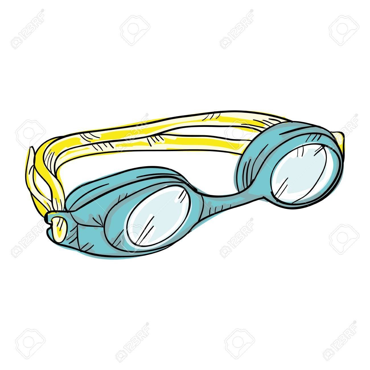 Swimming Goggles Vector at GetDrawings | Free download