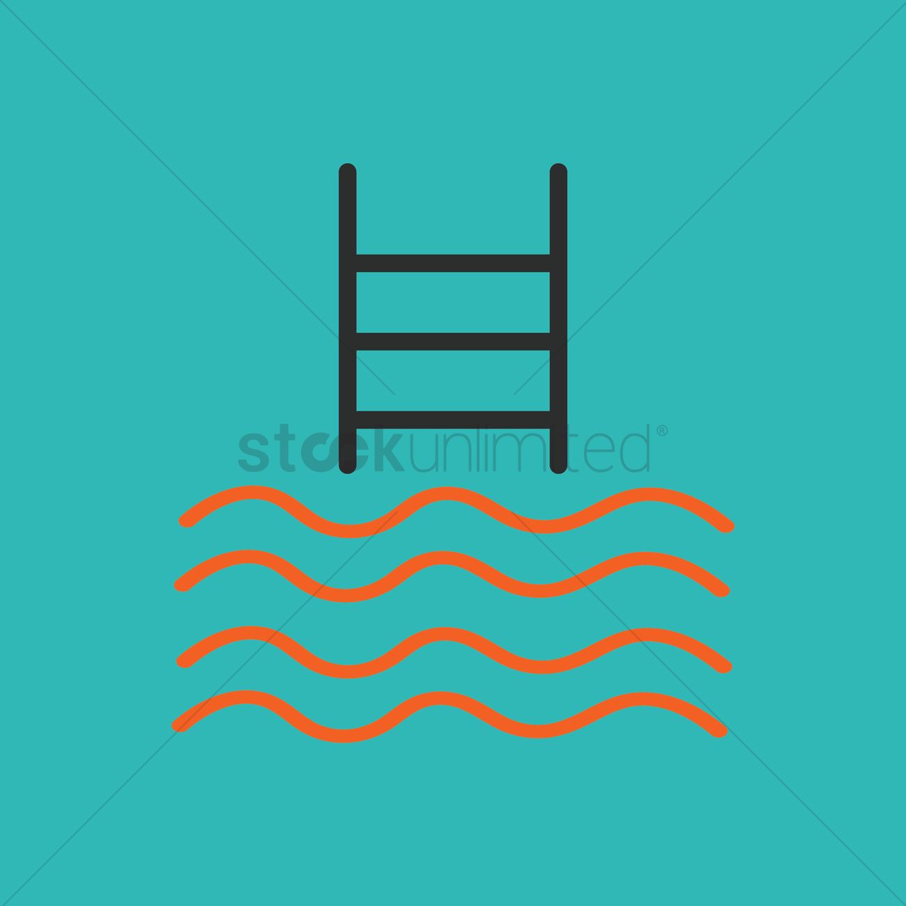 1300x1300 Swimming Pool Vector Image