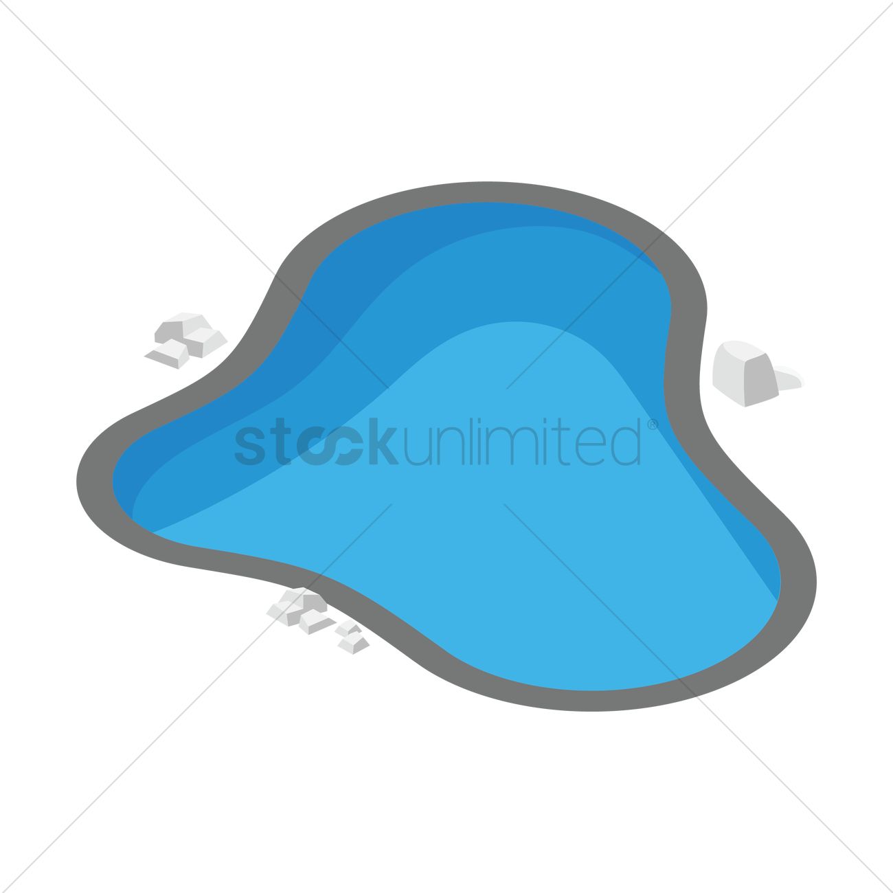 1300x1300 Swimming Pool Vector Image