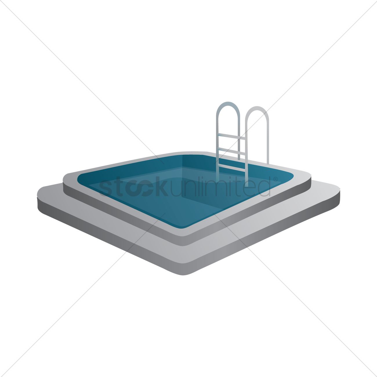 1300x1300 Free Swimming Pool Vector Image