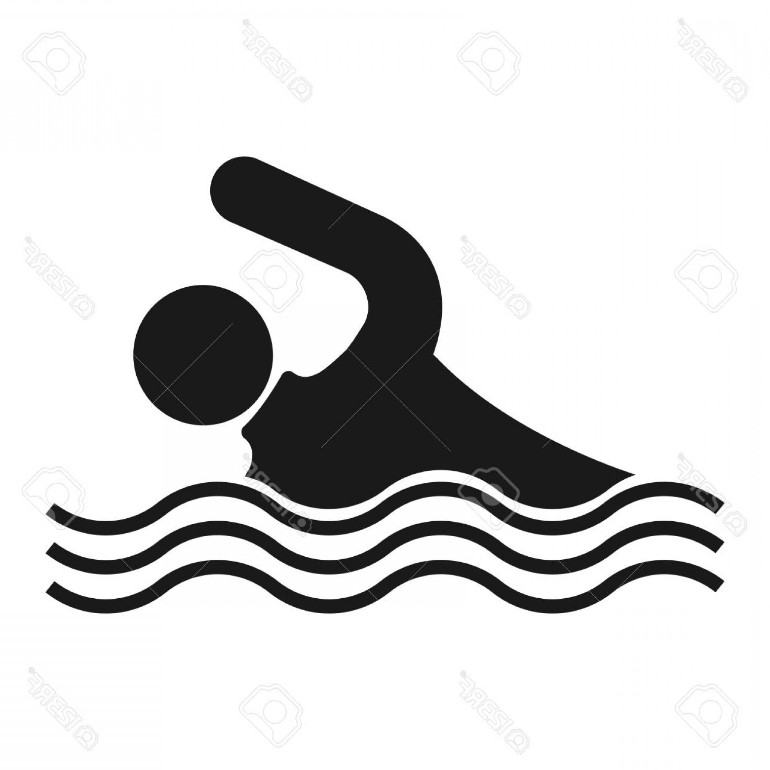 1560x1560 Swimming Vector Graphic Shopatcloth