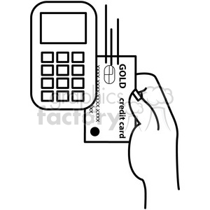 300x300 Royalty Free Swipe Your Credit Card Vector 398844 Icon