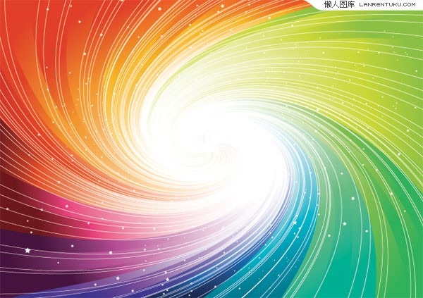 600x423 Symphony Dazzling Colors Swirl Background Vector Material My