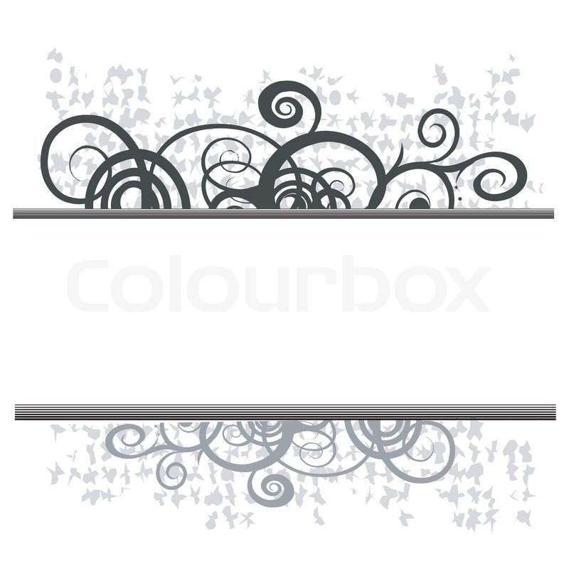 800x800 Swirl Floral Border For Your Text