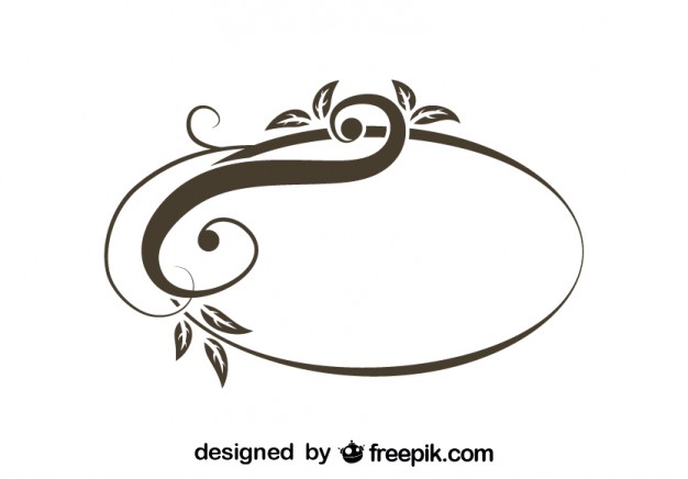 626x436 Retro Asymmetrical Oval Swirl Stylish Design Vector Free Download