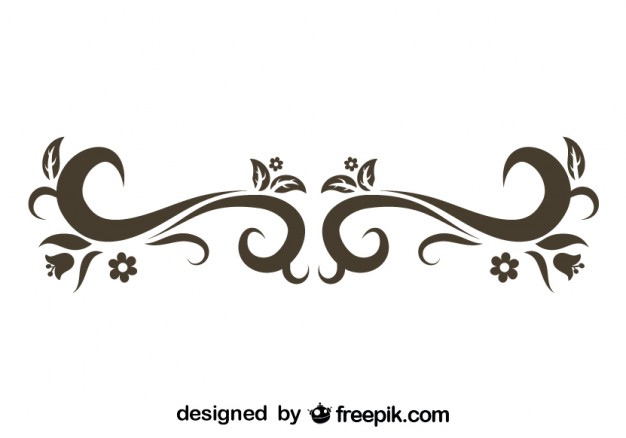 626x438 Stylish Retro Swirl Design Vector Free Download