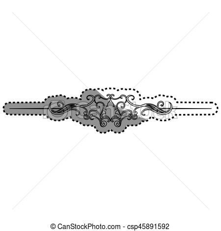 450x470 Swirl Decorative Lines Icon Vector Illustration Graphic... Eps