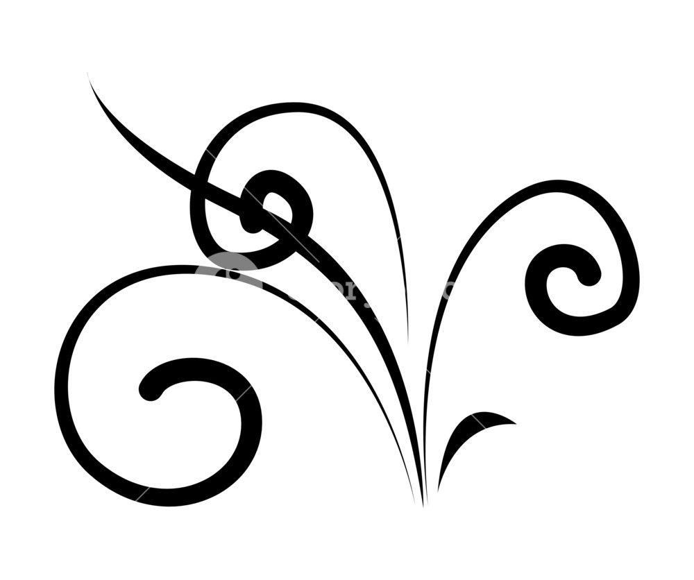 1000x836 Swirl Vector Shape Design Royalty Free Stock Image