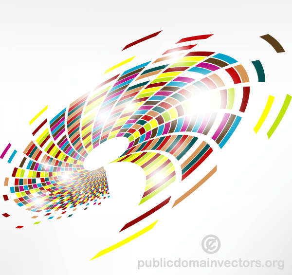 600x565 Free Abstract Colorful Swirl Vector Graphics Background Psd Files