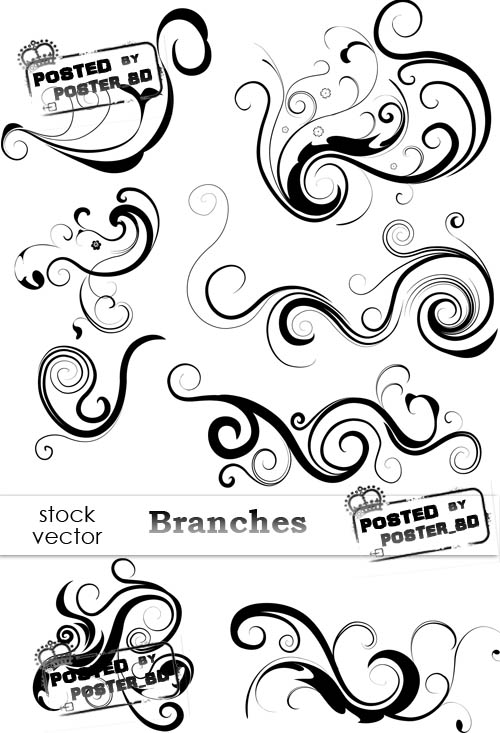500x733 Vector Swirls Free Clipart