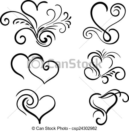 450x458 Drawn Swirl Clip Art