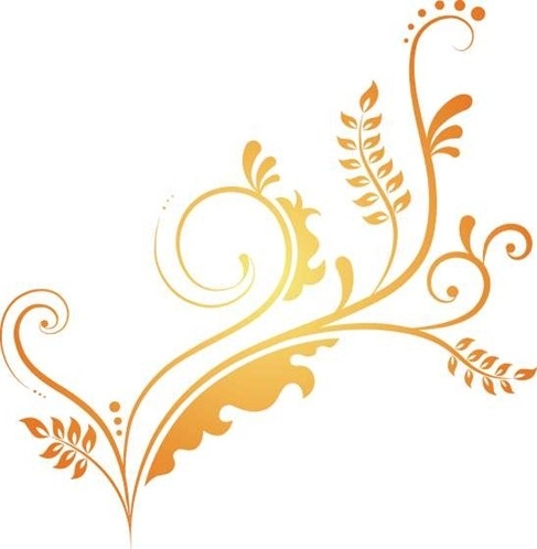 487x498 Elegant Swirl Free Vector Art