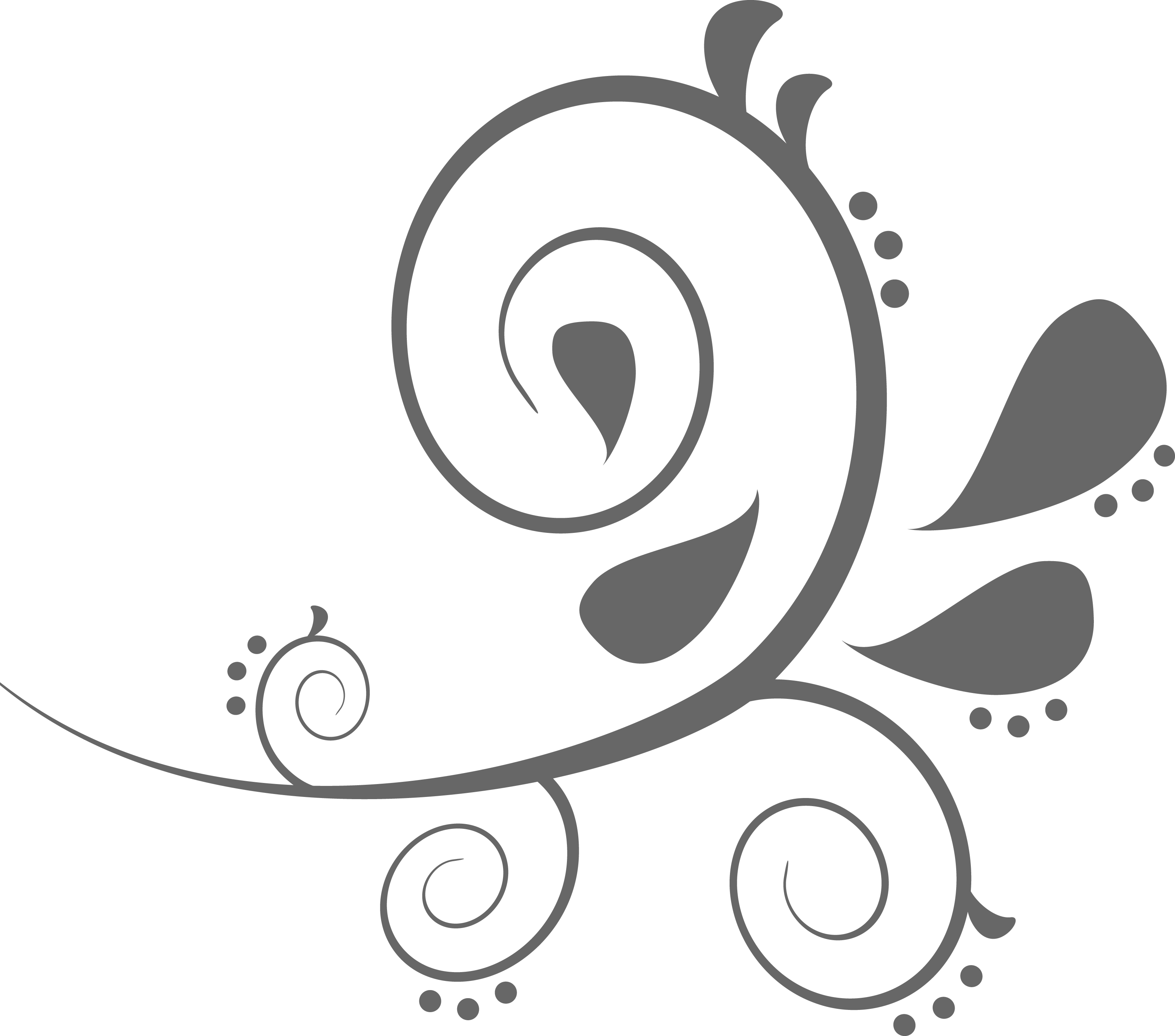 3200x2821 Vector Swirls Free Clipart