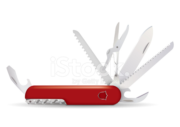 623x440 Swiss Army Knife Stock Vector