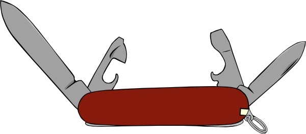 600x263 Swiss Army Knife Clip Art Free Vector In Open Office Drawing Svg