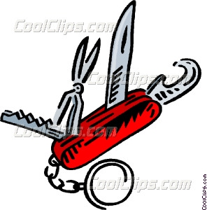 296x300 Swiss Army Knife Vector Clip Art