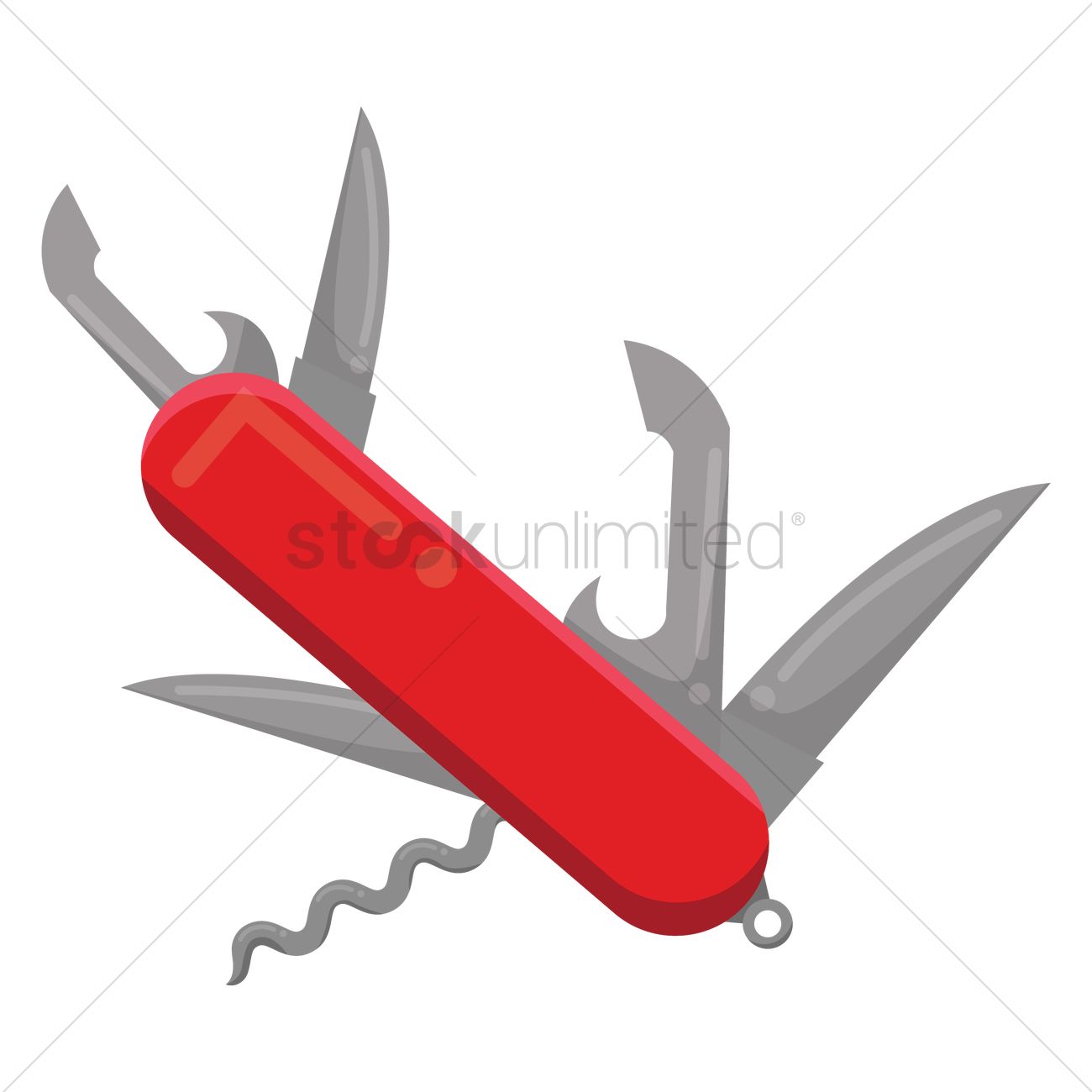 1300x1300 Swiss Army Knife Vector Image
