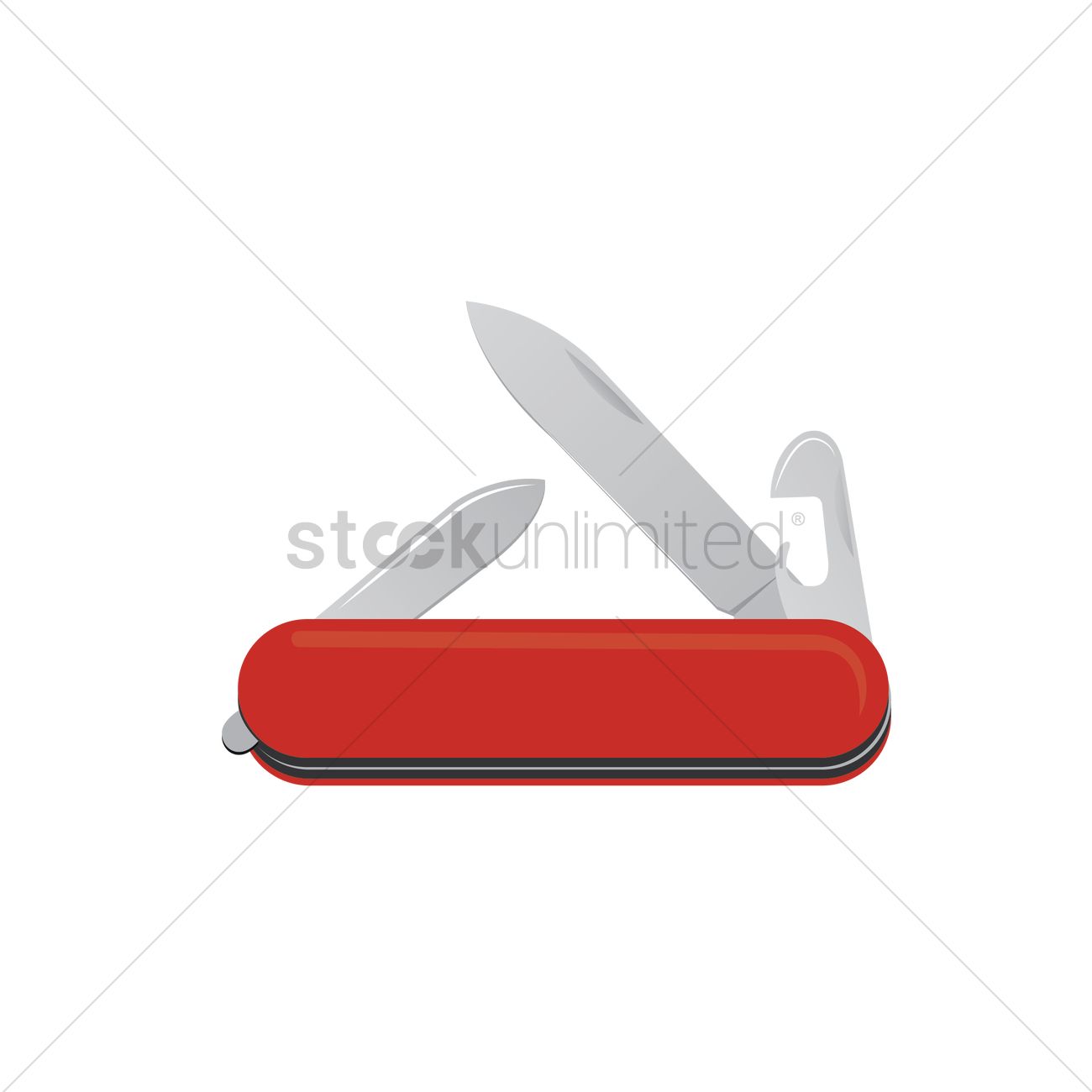 1300x1300 Swiss Army Knife Vector Image