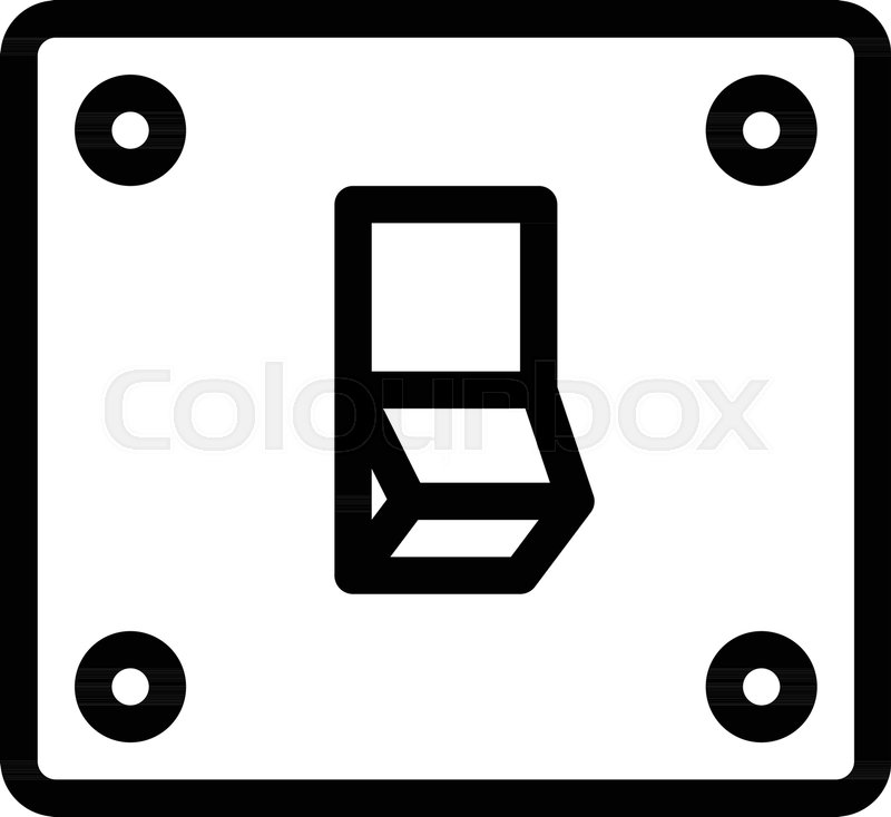 800x734 Light Power Switch Stock Vector Colourbox