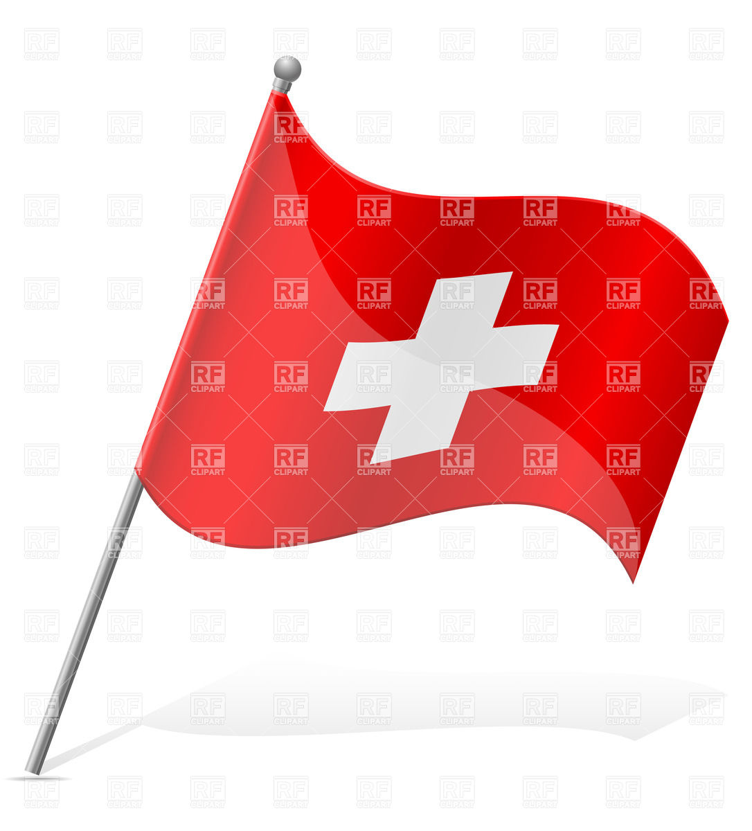 1086x1200 Icon Of Wavy Flag Of Switzerland Vector Image Vector Artwork Of
