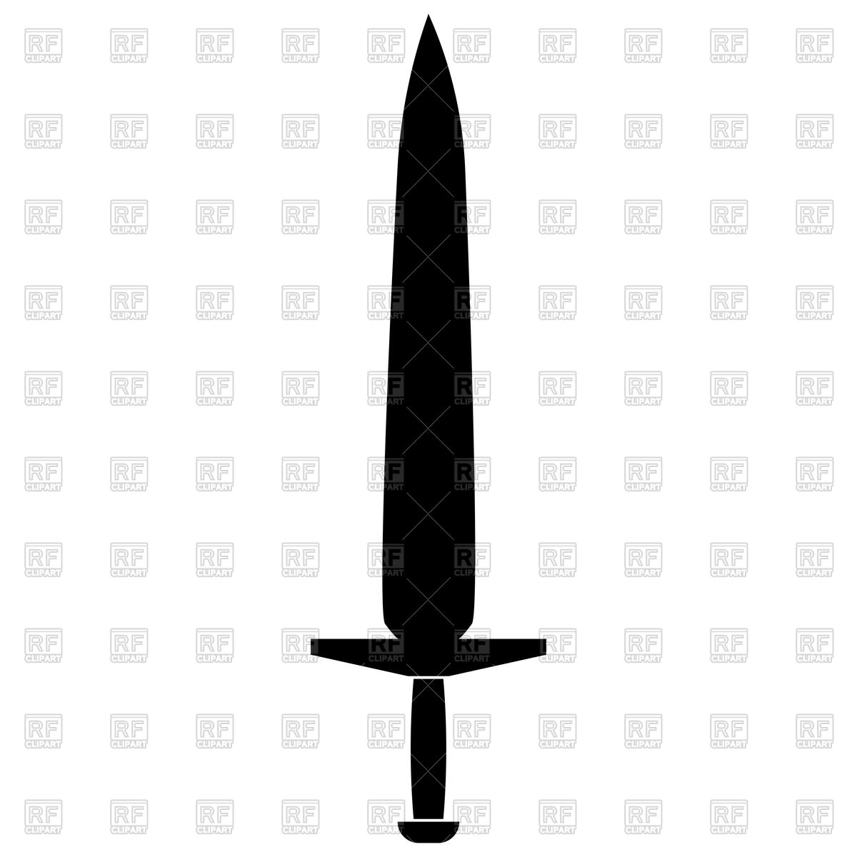 1200x1200 Silhouette Of Sword Vector Image Vector Artwork Of Objects