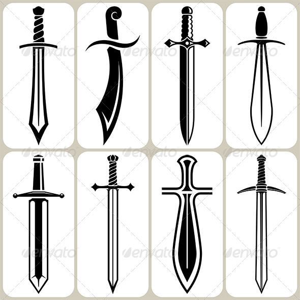 590x590 Sword Icons Set