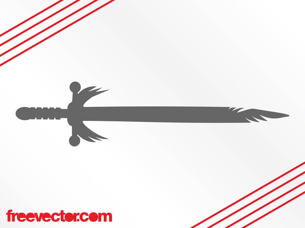 1024x765 Antique Sword Silhouette Vector Art Amp Graphics