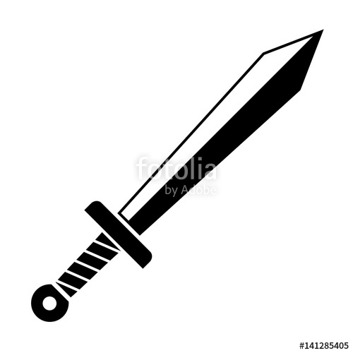 500x500 Long Sword Vector Icon Stock Image And Royalty Free Vector Files