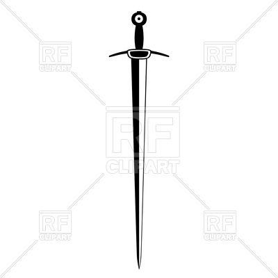 400x400 Silhouette Of Sword Vector Image Vector Artwork Of Objects