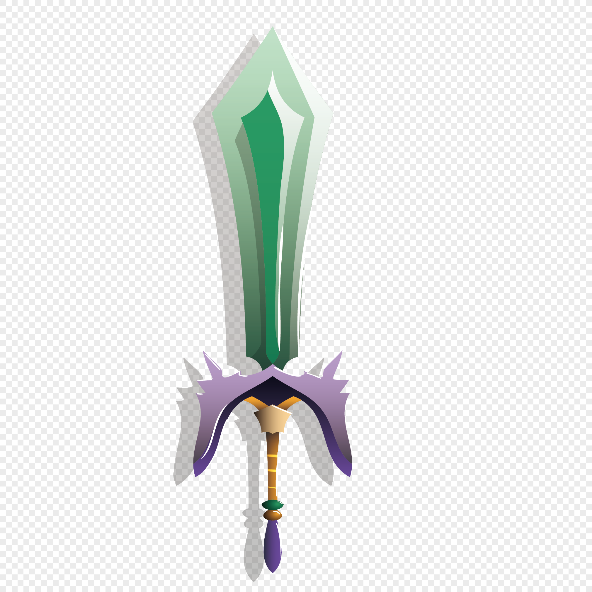 2020x2020 Game Green Sword Tool Vector Material Graphics Image Picture Free