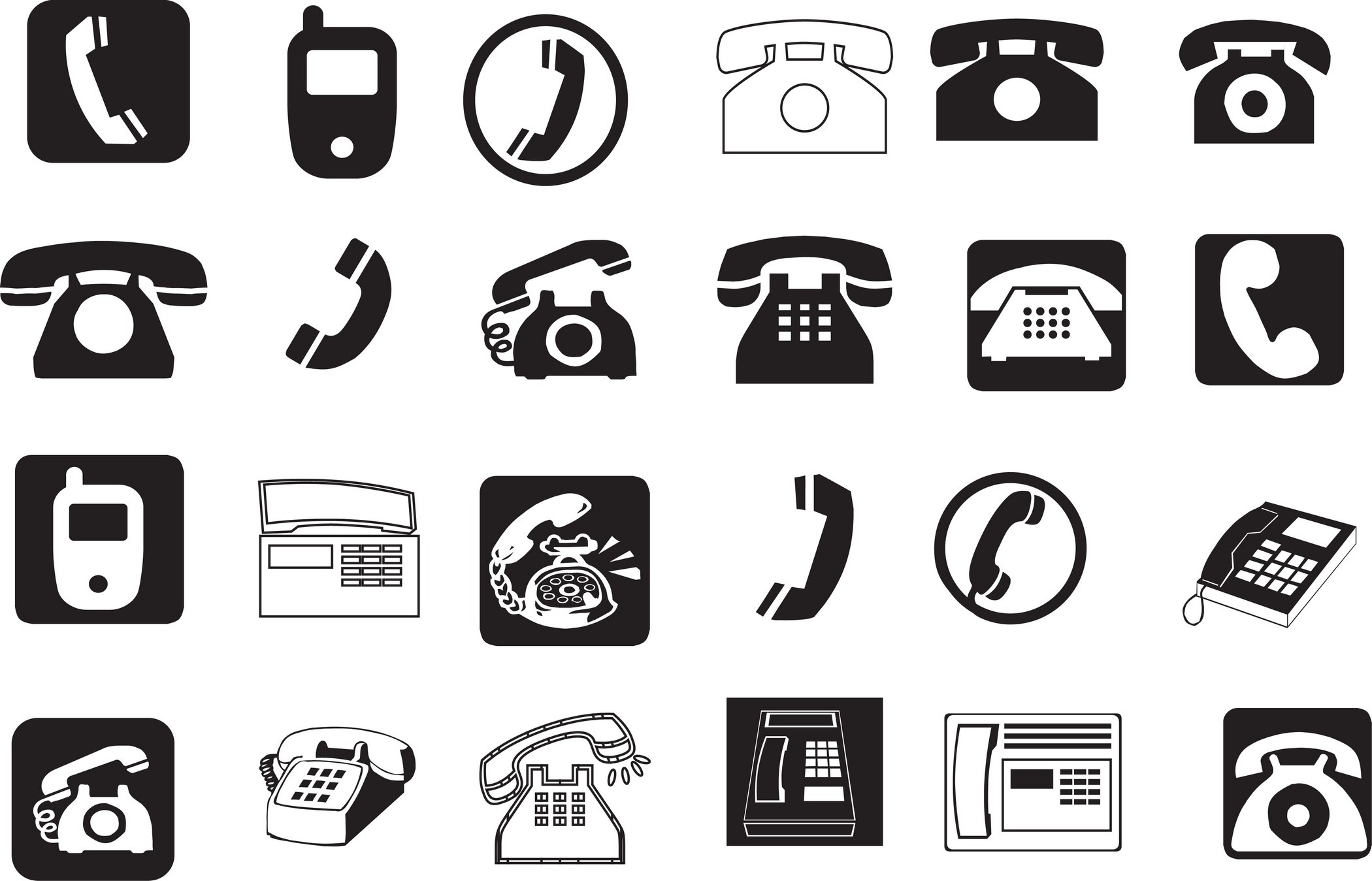 2100x1349 Phone Icon Vector Free Download