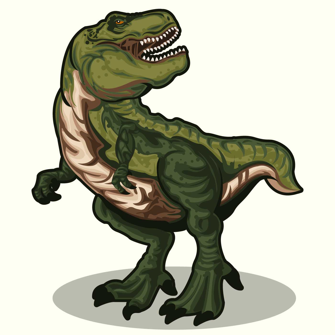1400x1400 T Rex Skeleton Free Vector Art