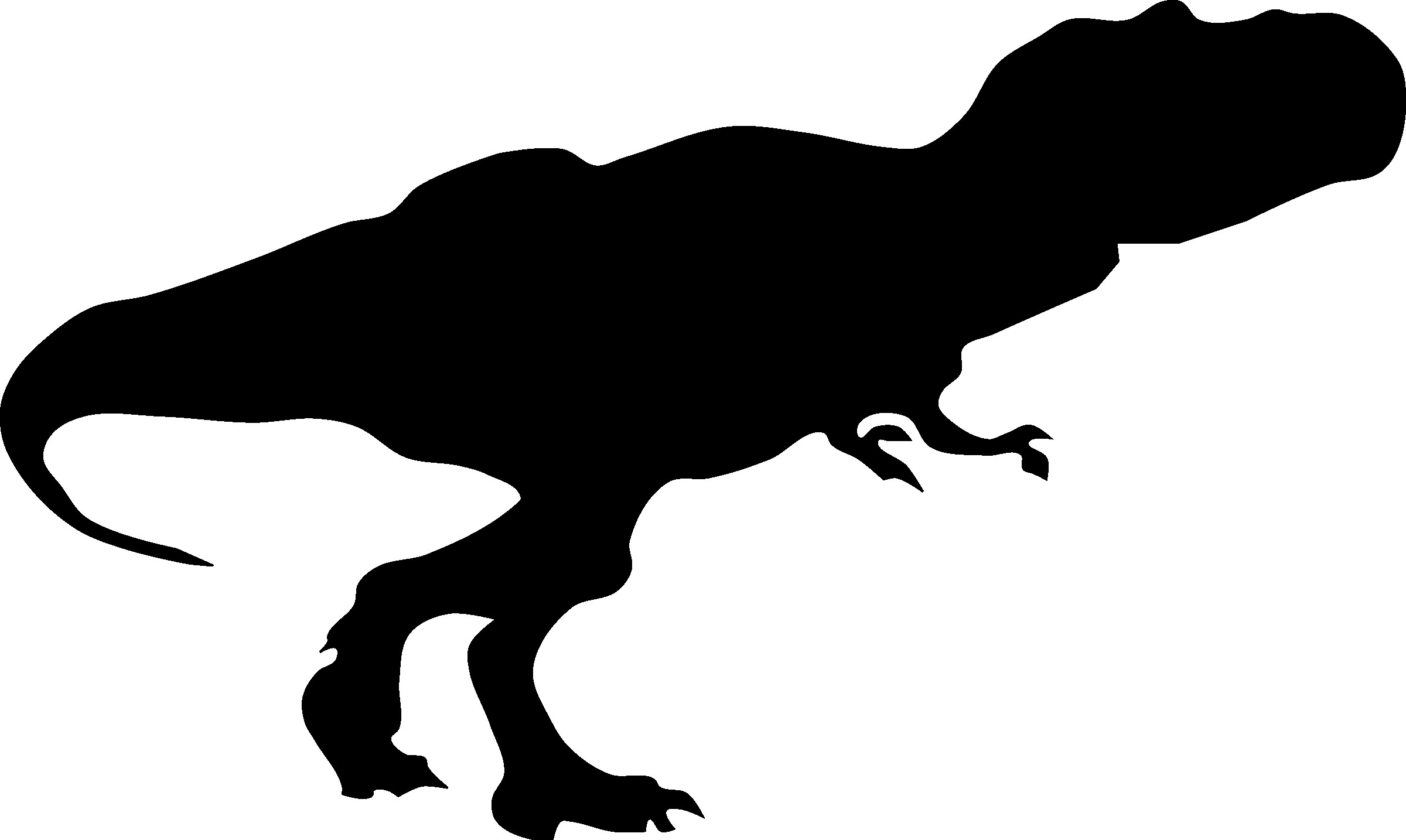 2400x1434 Tyrannosaurus Rex Silhouette 3 T Vector