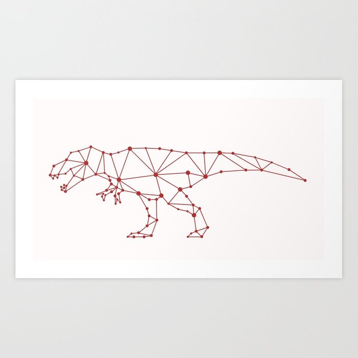 700x700 Tyrannosaurus Rex Vector Art Print By Ericmontag Society6