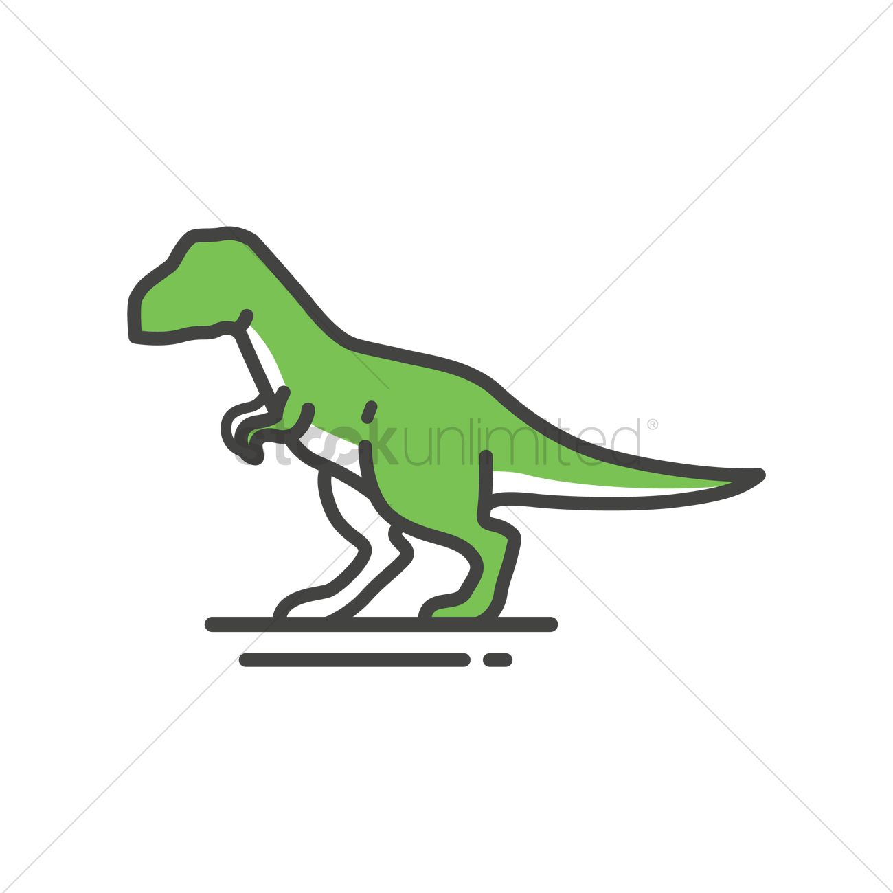 1300x1300 Tyrannosaurus Rex Vector Image