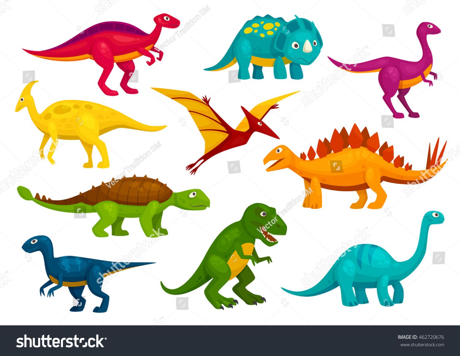 1500x1161 Dinosaurs Cartoon Collection. Cute T Rex, Tyrannosaurus, Pterosaur