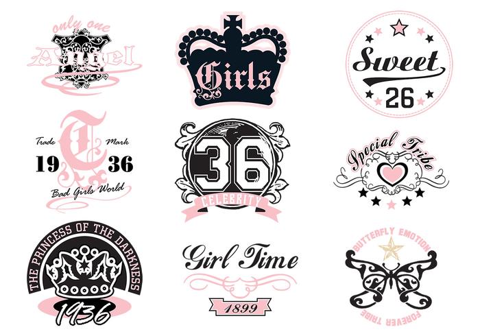 700x490 Girly T Shirt Vector Designs
