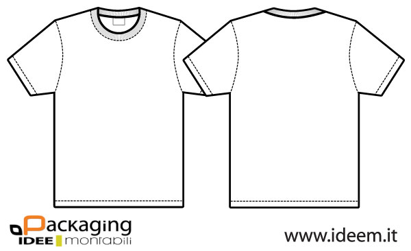 600x366 T Shirt Template Vector