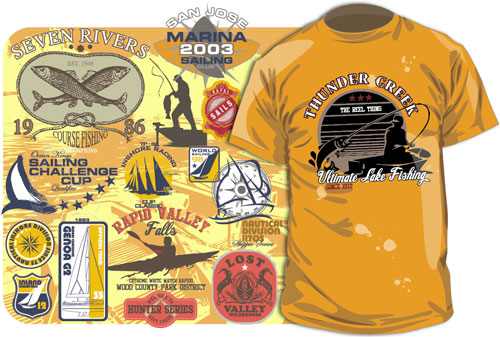 500x337 Free Vector T Shirt Designs Outdoor Recreations Fishing