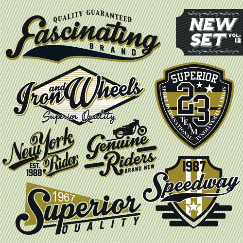 500x499 Vintage T Shirt Labels Creative Vector Free Vector In Encapsulated