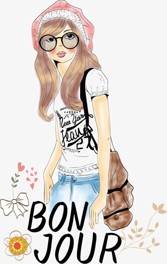 650x1029 Fashion Girl T Shirt Design, Decoration, T Shirt, Vector Png And