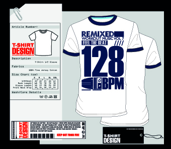 340x295 Stylish T Shirt Design Vector Material 01 Free Download