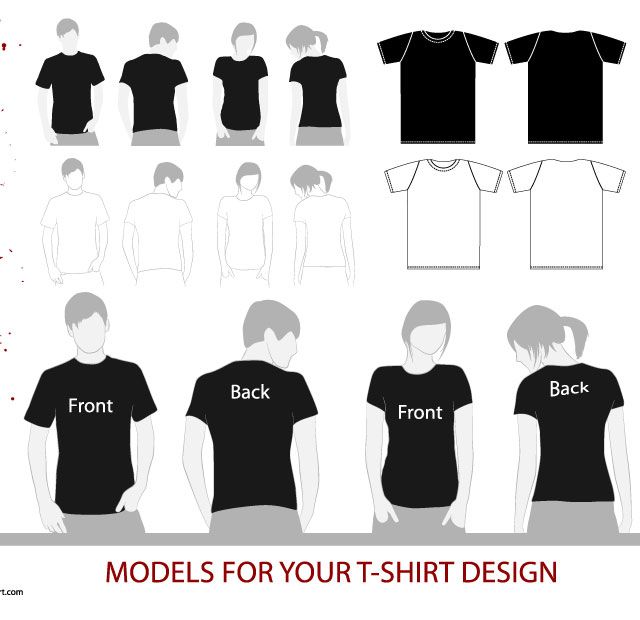 640x620 T Shirt Templates Free Download (7 Images)