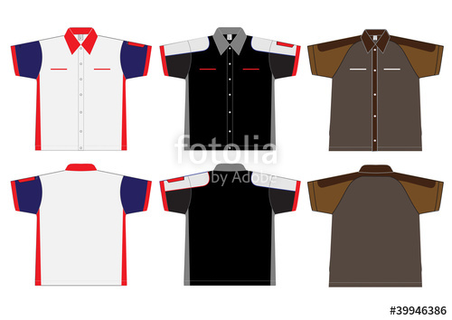 500x354 T Shirt Design Vector Template. Front And Back View Stock Image