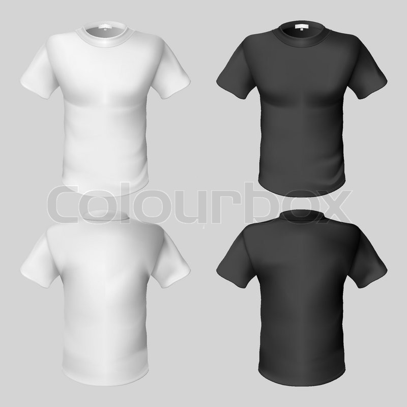 800x800 T Shirt Design Template Front And Back Stock Vector Colourbox