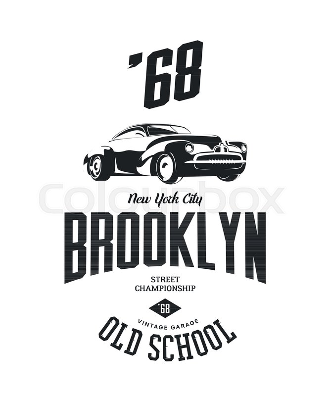 667x800 Vintage Vehicle Vector Tee Shirt Logo Isolated On White Background
