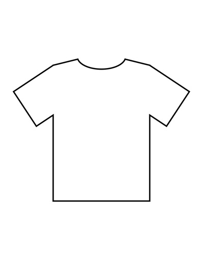 400x518 Blank Tshirt Template