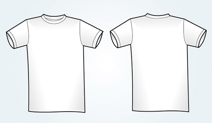 680x395 Blank White Vector T Shirt Template Vectorish
