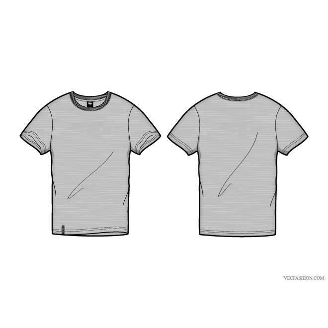 660x660 T Shirt Template Vector Design