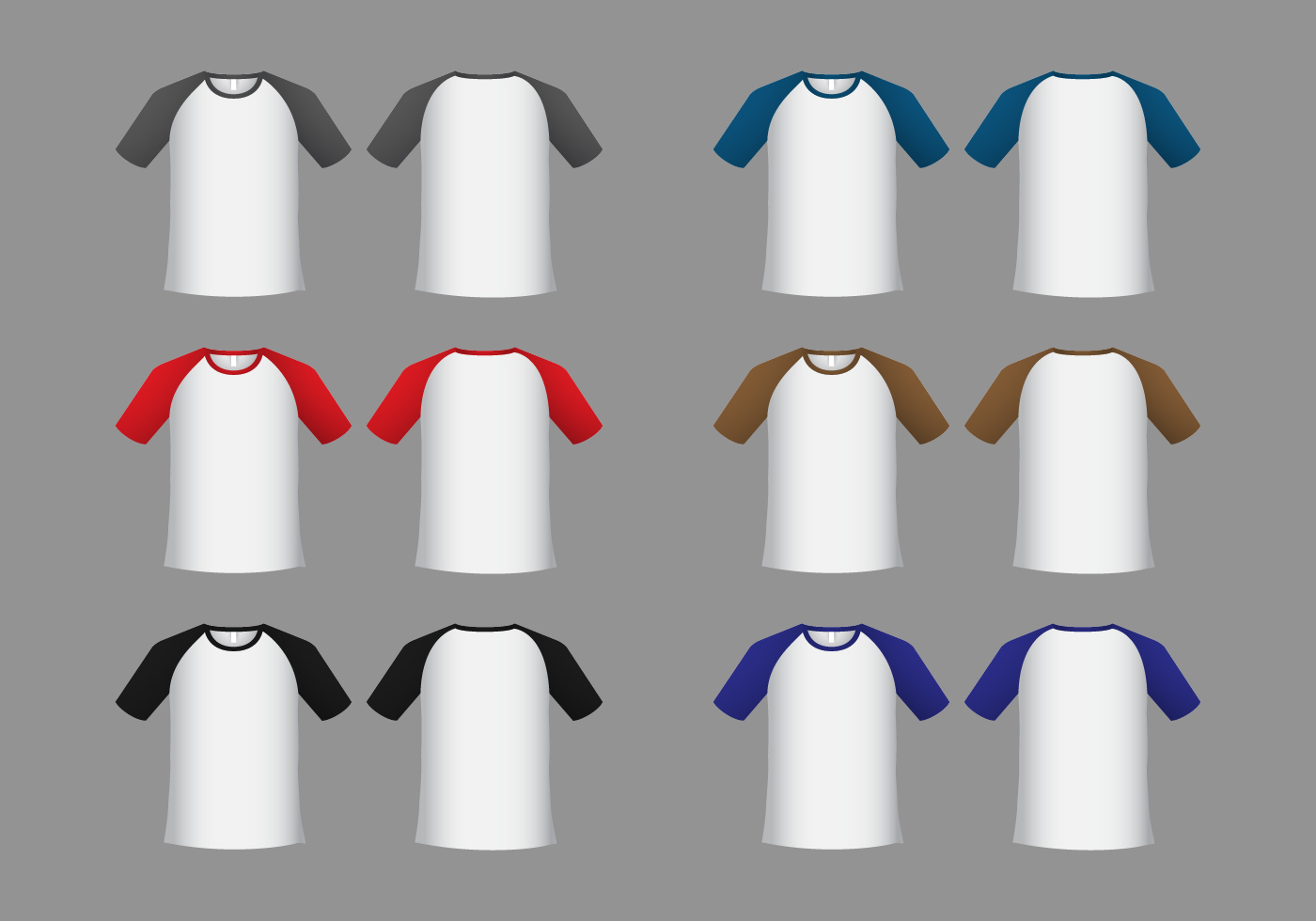 1400x980 Short Sleeve Shirt Template Free Vector Art